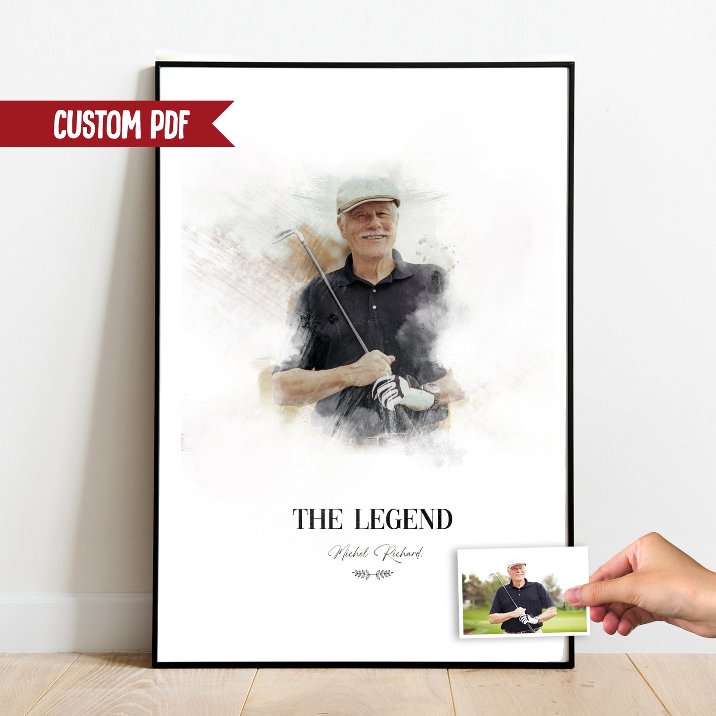 Affiches Personnalisée pour golfeur