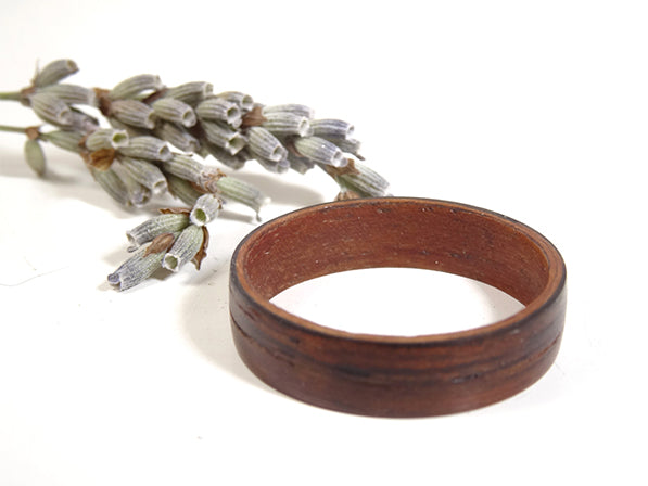 Bague en bois d'Alisier et de Palissandre