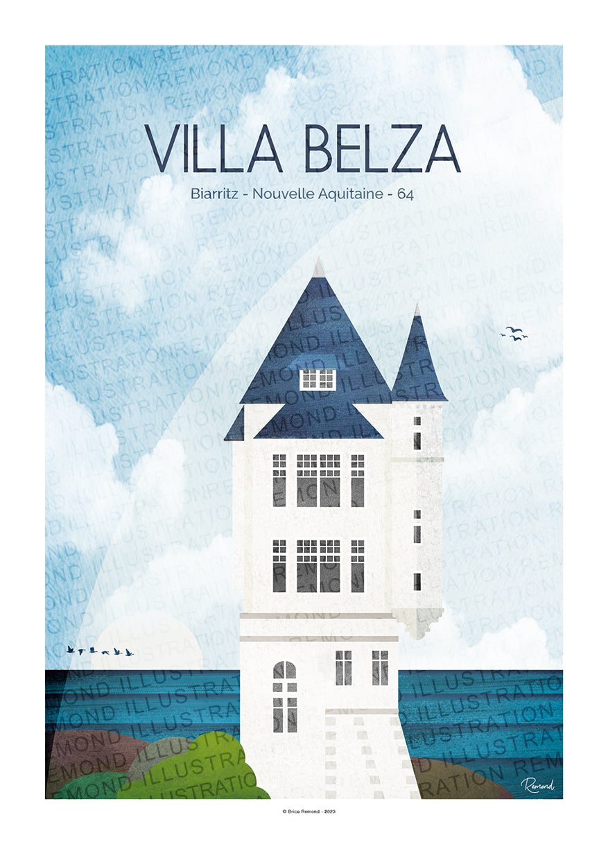 Affiche Villa Belza - Biarritz