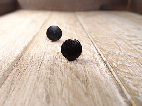 Bijoux en ébène - Boucles d'oreilles en bois