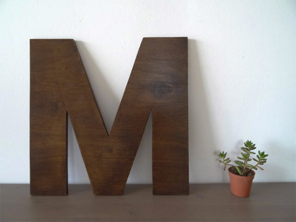 Lettres en bois de 40 cm