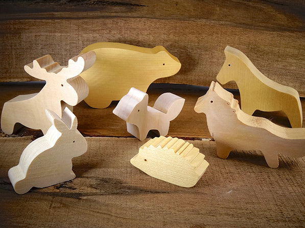 Animaux en bois