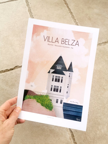 Exemple Affiche Villa Belza - Biarritz