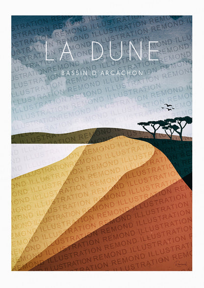 Affiche La Dune du Pilat - Bassin Arcachon ( France )