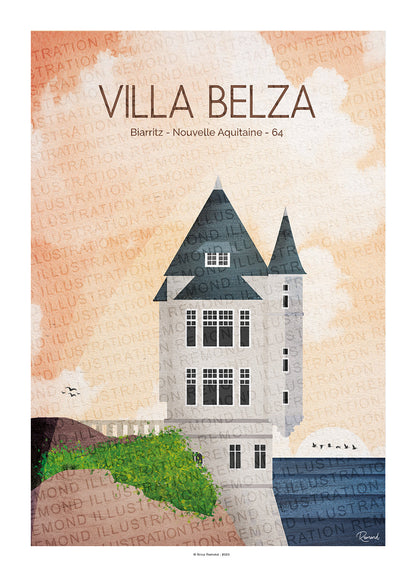 Affiche Villa Belza - Biarritz