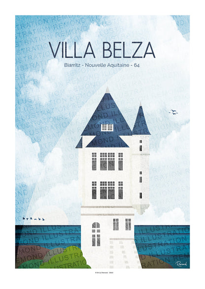 Affiche Villa Belza - Biarritz